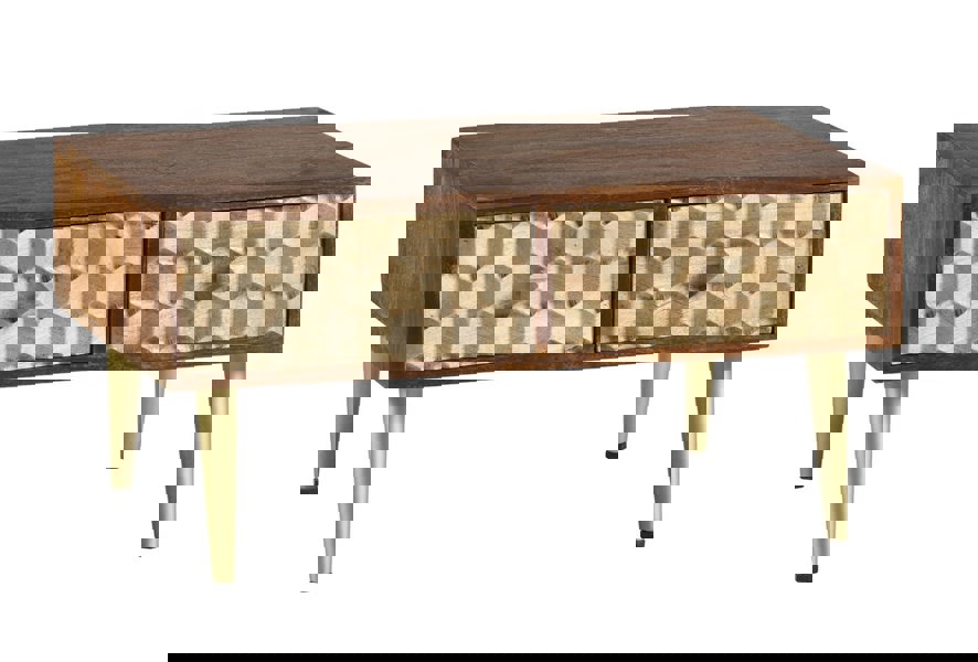 IH Design Camille Retro Coffee Table with 2 Drawers