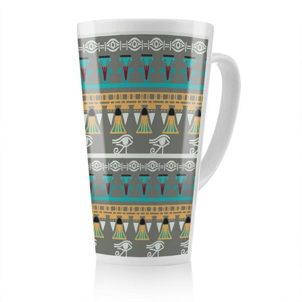 Benjamin Tate Design Tribal Art Egyptian Vintage Ethnic Silhouettes Latte Mug