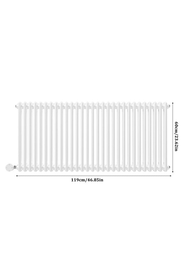 Living and Home 1200W Electric Radiator Wall Mounted WiFi Controlled 119cm x 60cm - White