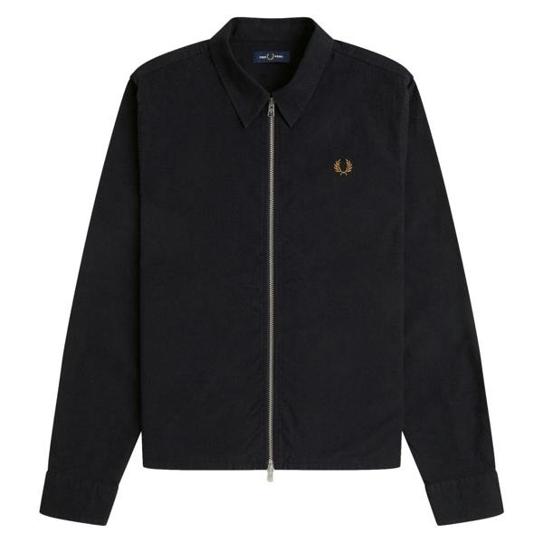 Fred Perry Seersucker Zip Through Overshirt