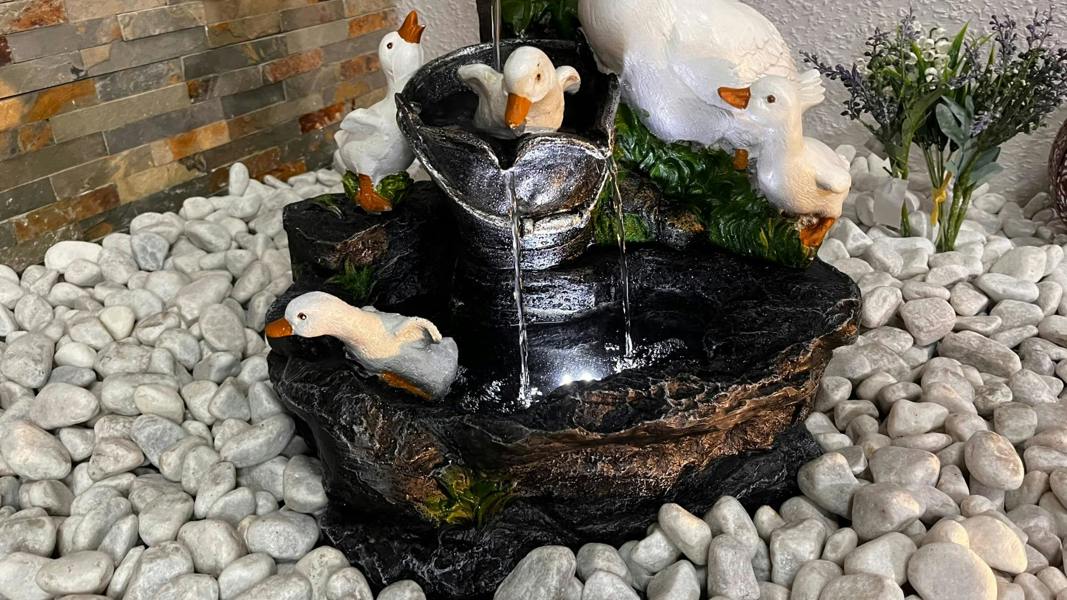 Tranquillity Water Features Duck Family Animal Fountain Water Feature