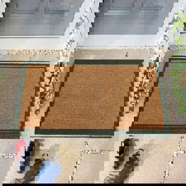 My Mat Printed Coir Border Green