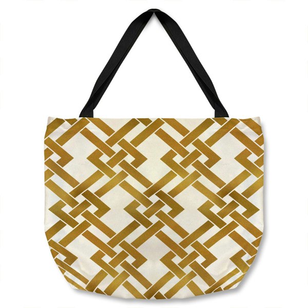 Benjamin Tate Design Gold Geometric Chain Tote bag