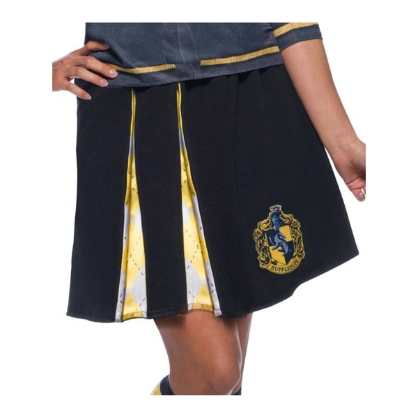 Harry Potter Womens/Ladies Hufflepuff Costume Skirt - Black/Yellow/Grey