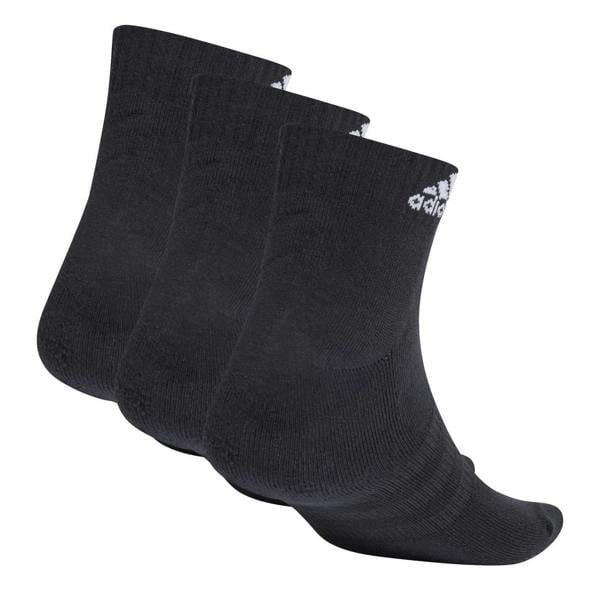 Adidas Womens/Ladies Ankle Socks (Pack of 3) - Black - 