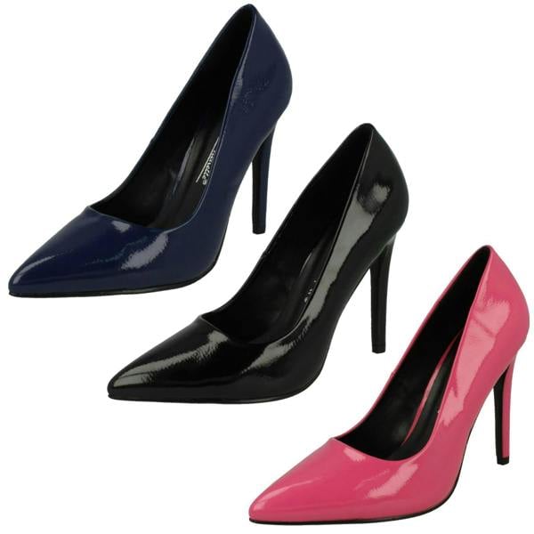 Anne Michelle Ladies Anne Michelle Patent Court Shoes