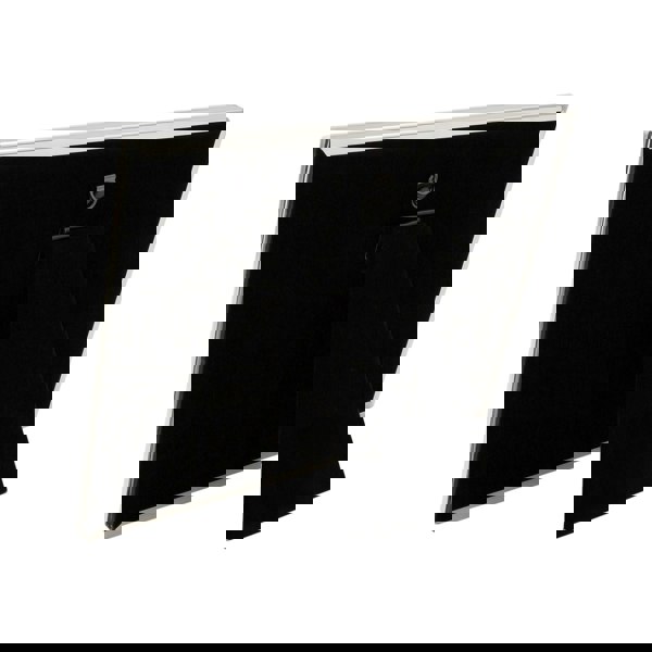 Modern Engagement 4x6 Photo Frame in Nickel Plating with Double Rings Image 4