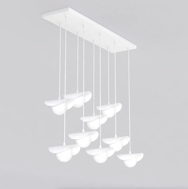 Emibig RITUAL Pendant lamp 9 x G9 White with White Shade