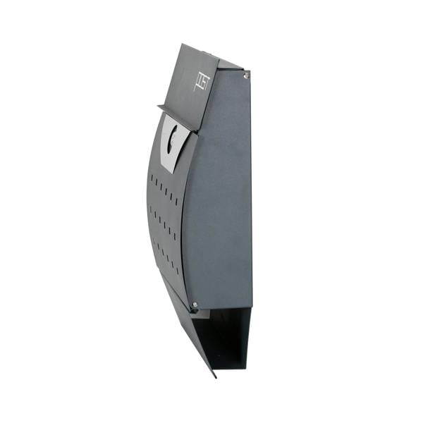 Phoenix Safe Phoenix Estilo Front Loading Letter Box MB0122KA in Graphite Grey with Key Lock