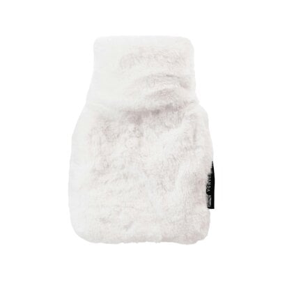 CosyPanda Mini Silky Soft White Faux Fur Hot Water Bottle