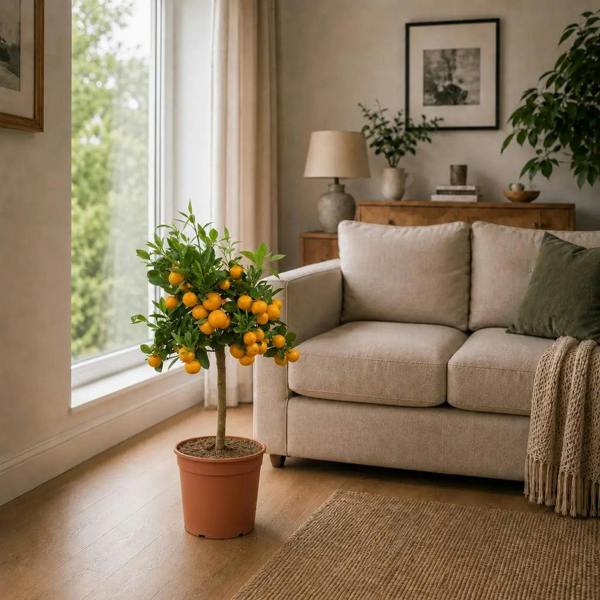 5L Calamondin Tree – Indoor & Outdoor Citrus in Decorative Pot Plants By Post