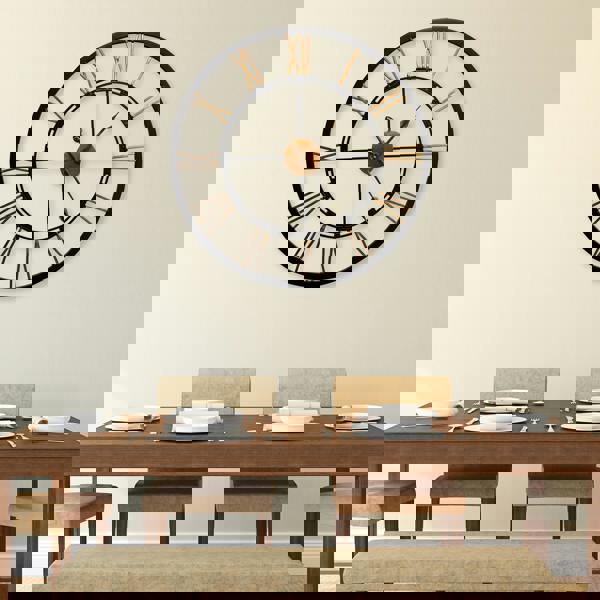 WALPLUS WC2085 - Greenwich Roman Iron Clock - 70 cm / 27.5 in