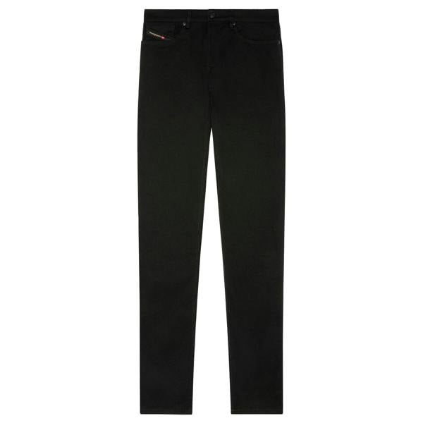 Flatshot of Diesel D-Finitive 69YP Tapered Fit Jeans in Black