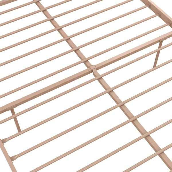 Dorel Home Giulia Modern Metal Bed Millennial Pink - Double