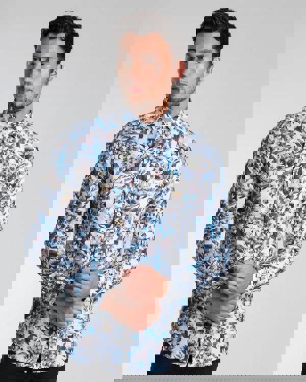 Steel & Jelly Limited Edition Bold Floral Print Long Sleeve Shirt