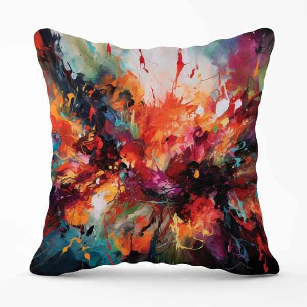 Warren Reed A Vibrant Abstract Painting Of Halloween Cushions