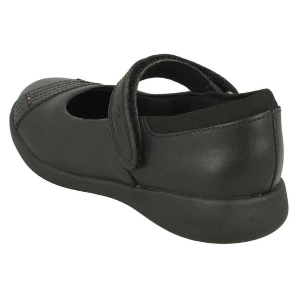 Clarks Girls Clarks Rainbow Detailed School Shoes Etch Beam