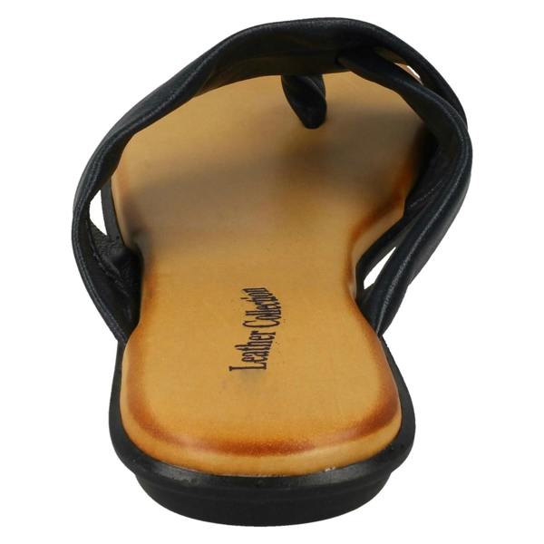 Leather Collection Ladies Leather Collection Toepost Sandals