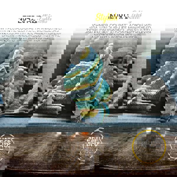 MONHOUSE Heated Electric Throw 9H Timer 9 Heat Setting Fleece Blanket