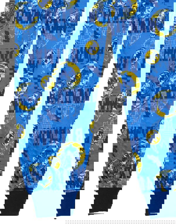 DC Comics Boys Grey Batman Long Sleeve Long Leg Pyjama Set