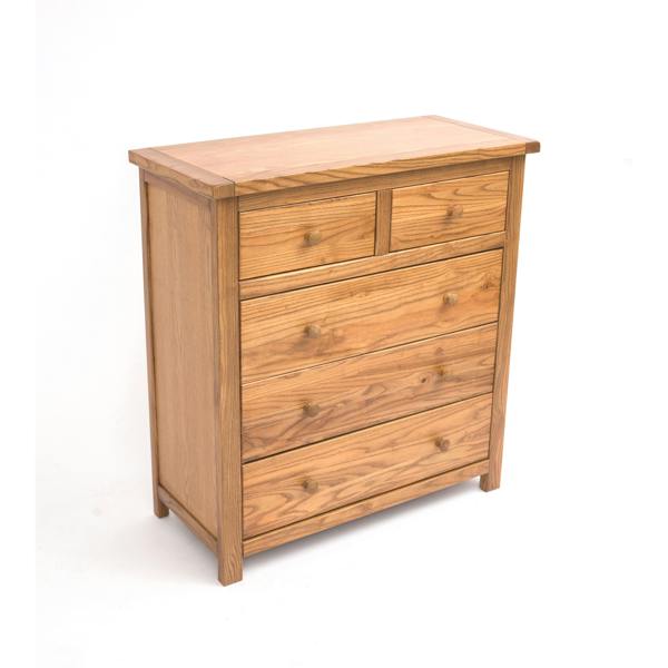 Cabinet Bits Trivento 5 Drawer Chest of Drawers Wood Knob