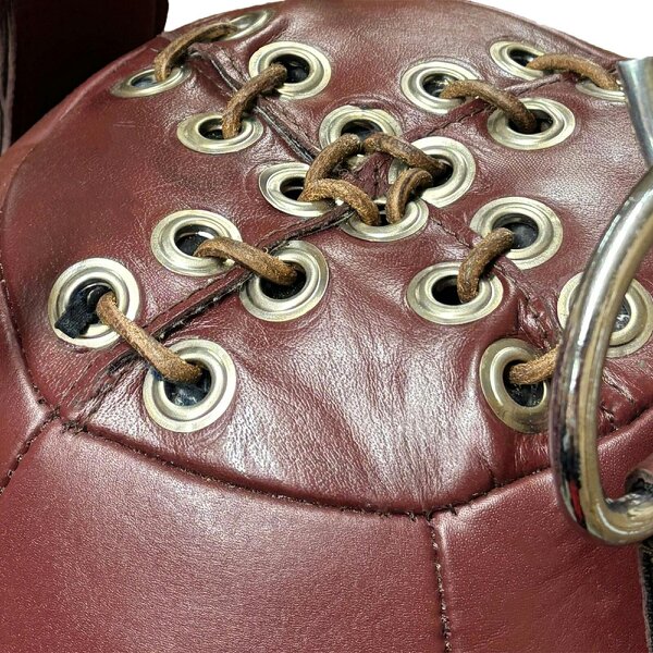 Tuf Wear Oxblood Leather Wrecking Ball (Large Maize Bag) - 32kg
