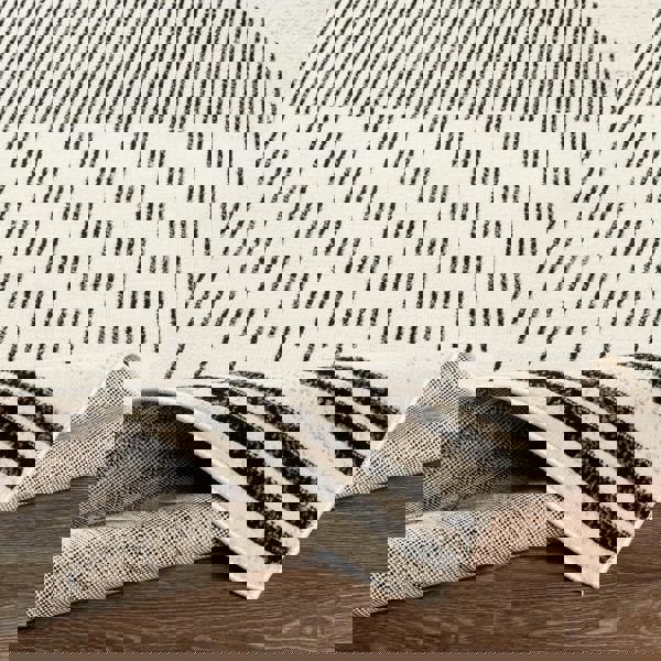 Livabliss Pisa-Geometric Black Grey Ivory Modern Rug