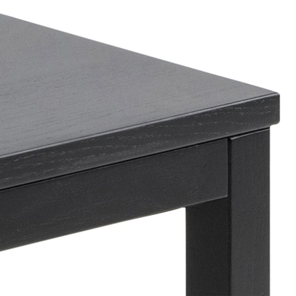 Furniture To Go Cornus Square Coffee Table Set in Matt Black Set of 3