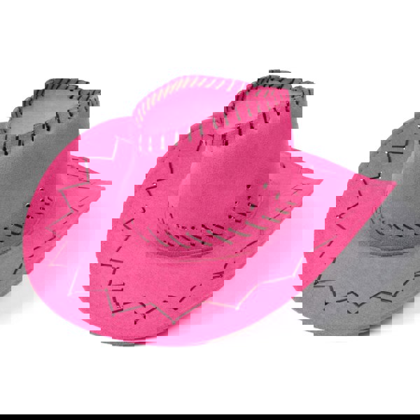 Bristol Novelty Unisex Adults Stitched Cowboy Hat - Pink