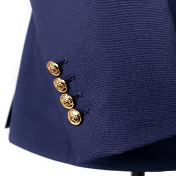 David WeJ Aldo Double Breasted Blazer - Navy