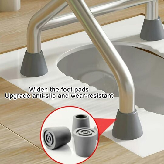 Havendro Lightweight Folding Bedside Commode Toilet Chair Removable Bucket Anti Slip