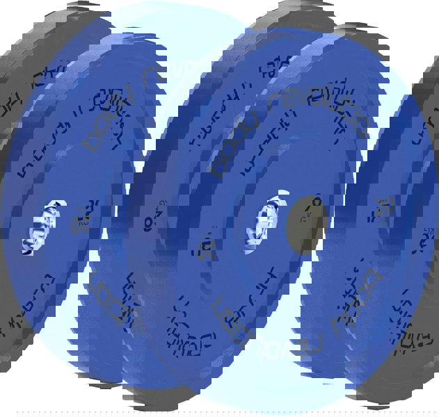 Body Revolution 2 x 20Kg Blue Olympic Bumper Plates