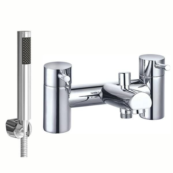 Flode Runn | Bath Shower Mixer | Including Handset and Holder | Chrome