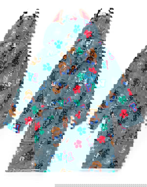 Paw Patrol Boys Blue Hooded Bathrobe