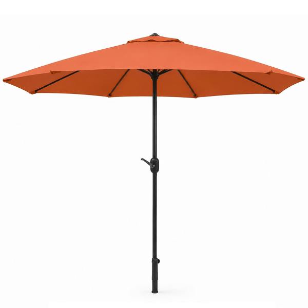The Garden Marketplace 2.7M Wide Garden Parasol Tilt and Crank