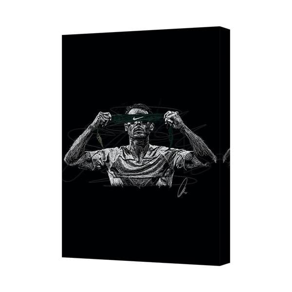 Benjamin Tate Design Canvas Wall Art Black And White Sketch Portrait Of A Man