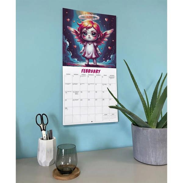 Kawaii Nightmares Calendar 2027, Wall Calendars, Month To View, Art, Gift