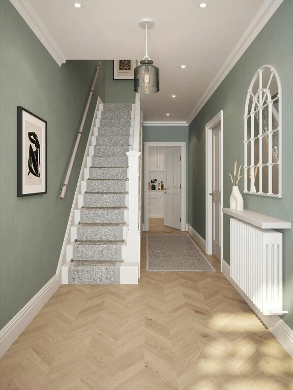 Handrails Direct Wappenbury Grey Straight Flight Handrail