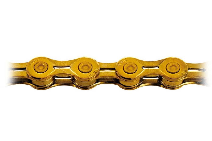 KMC X10EL Ti-Nitride 114 Link Bike Chain, 10 Speed - Gold