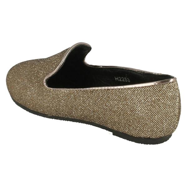 Cutie Girls Cutie Slip On Glitter Ballerina Shoes H2253