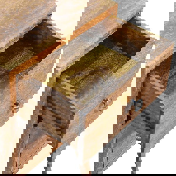 Artisan Furniture Solid Wood Mini 2 Drawer Chestnut Bedside