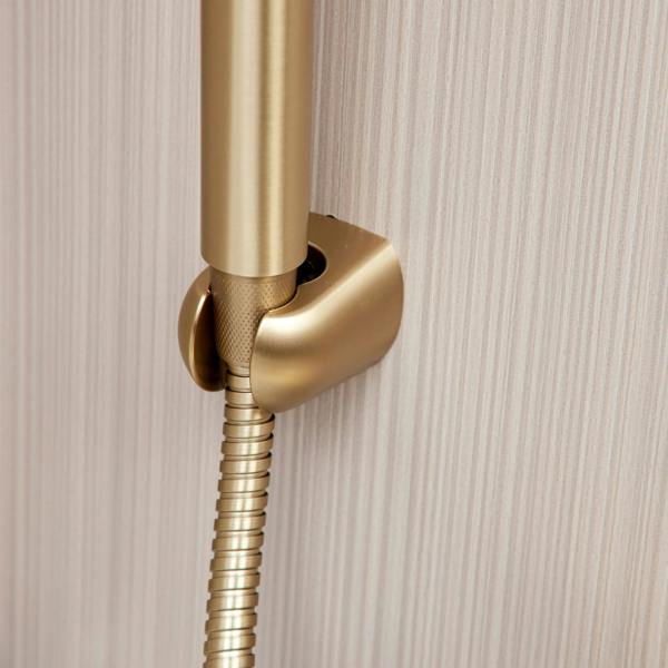 Flode Falun | Bath Shower Mixer | Including Handset and Holder | Brushed Brass