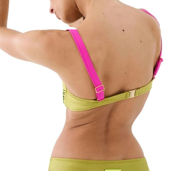 PE Nation Womens South Beach Bikini Top in Green