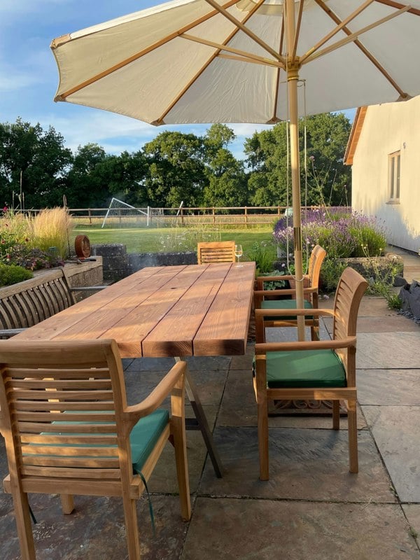 The Bespoke Carpentry Co Outdoor Chunky Dining Table (3")