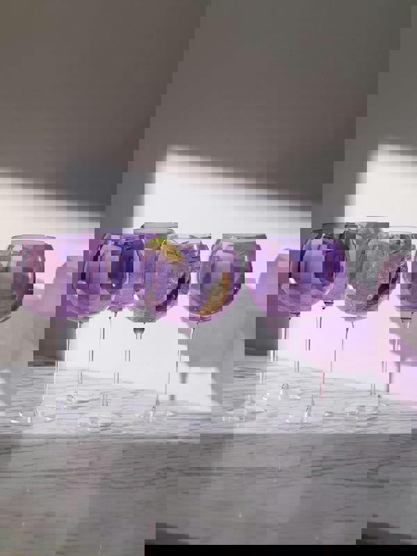 LSA International Aurora 680ml Balloon Glass Set of 4 Violet