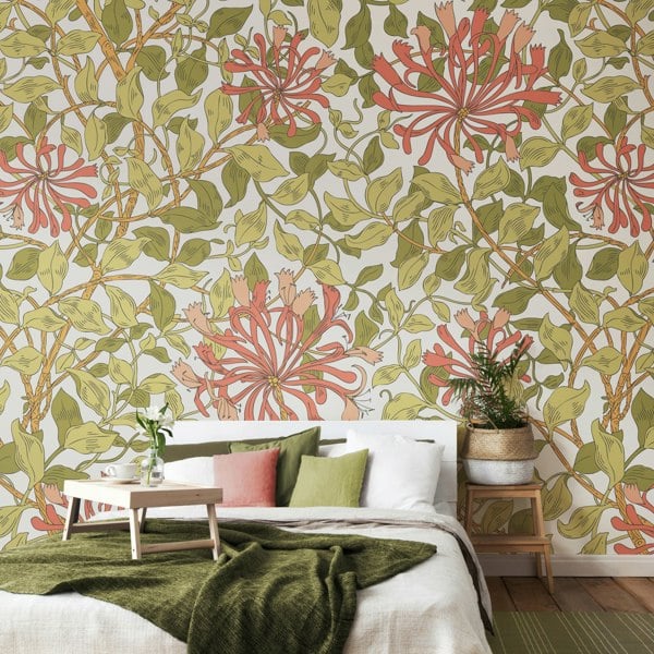 Origin Murals Honeysuckle - Soft Coral