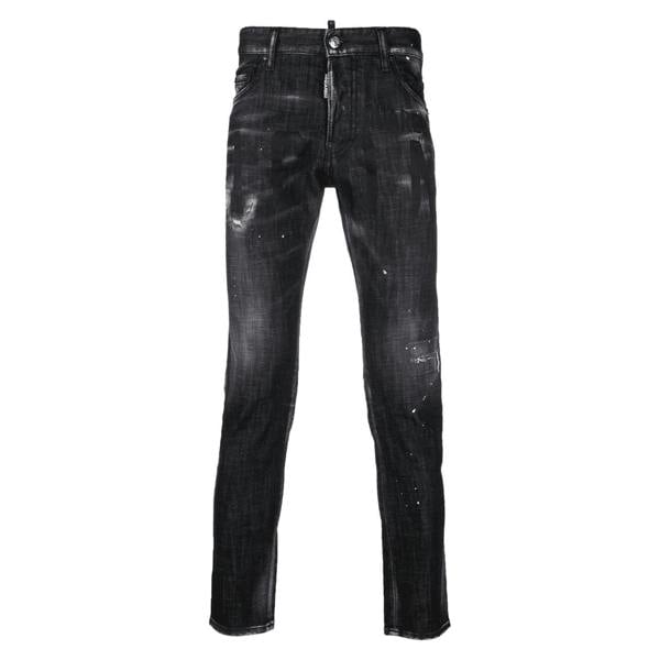 Dsquared Cool Guy Icon Printed Jeans   in  Black