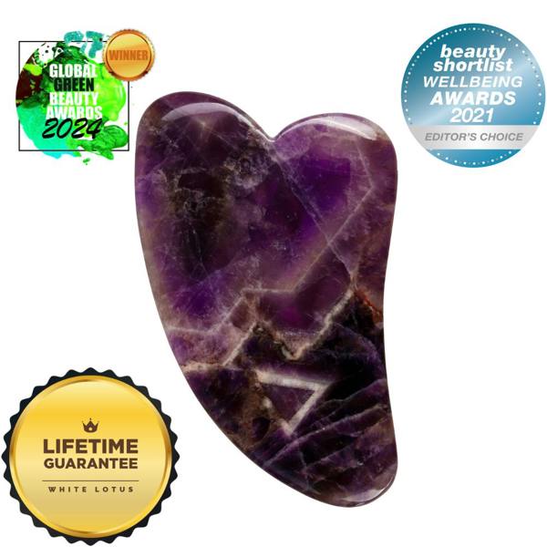 White Lotus Beauty Amethyst Gua Sha
