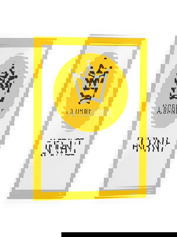 Durable DURAFRAME Self Adhesive Magnetic Signage Frame | 2 Pack | A4 Yellow