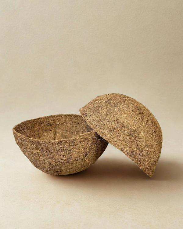 CoirProducts Hanging Basket Liners | Premium Biodegradable Coir Fibre Liners for Flowers, Herbs & Container Plants